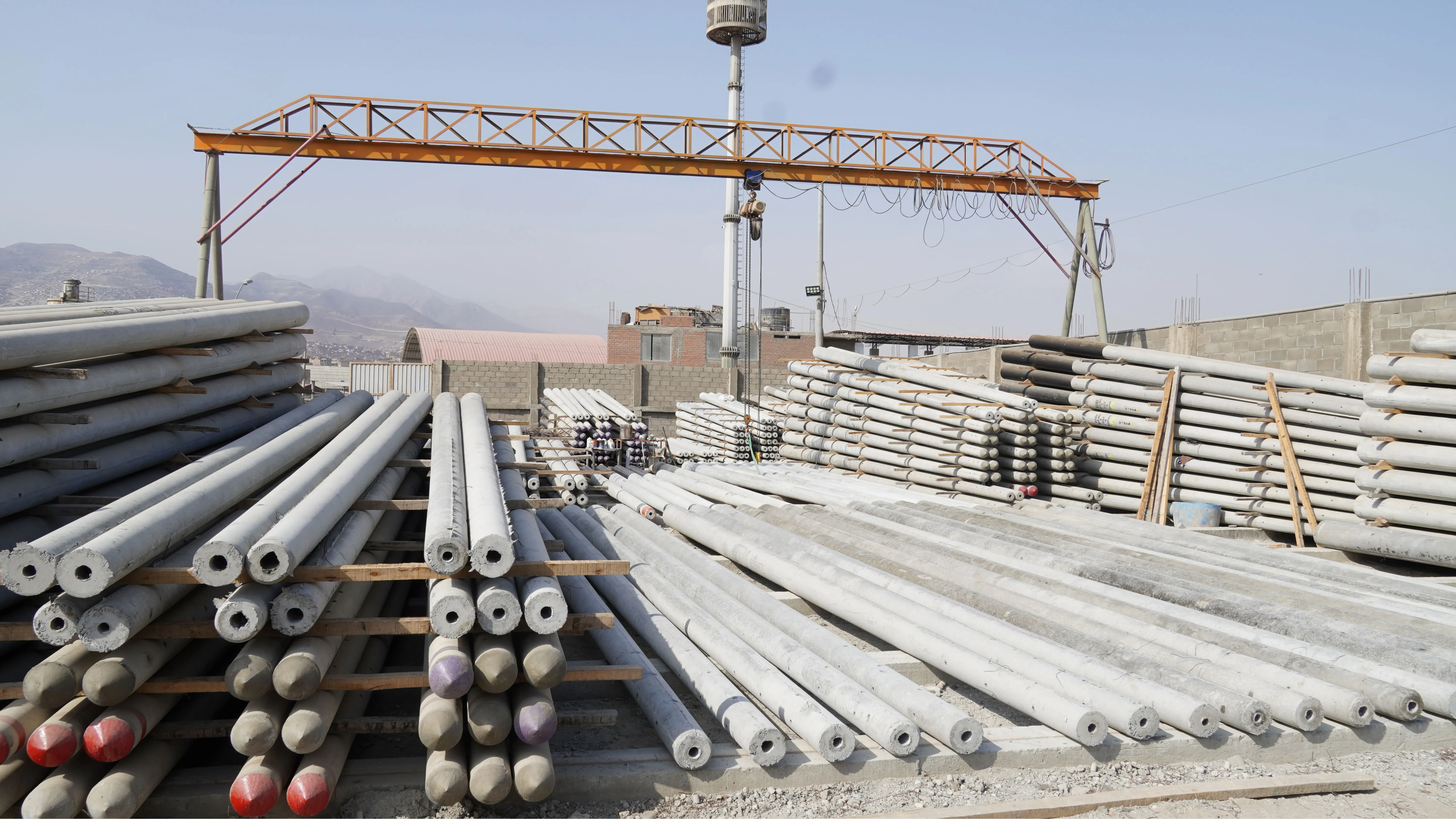 Postes CAC instalados en campo